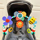 Royal Baby Spielzeug Babywagen Hängende Teile 0-1 Jahre alte Sicherheitssitz Sitz Rassel Essstuhl Suspension Puppen Auto Dekoration Bett Clip Dschungel rotierende Windmühle Drehklamme geeignet für Kinderwagenmahlzeit