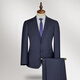 Zhuangji 120-count wool, cashmere and silk men's all-season suit, high-end business formal wear