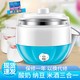JUNMO Home Edelstahl Joghurtmaschine Kleine Größe Mini Reis Wein Natto Fermentation Maschine Vollautomatischer Schlafsaal isst saure Blau -Größe (Geben Sie 40 kleine Phagensis -Pulver)