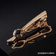 Él Jiagong Tie Clip Business Formal Wear Formal Simple Tie Buckle Men and Women's Professional Versión coreana Seguridad de oro y collar de plata Gold Cold