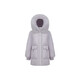 Bosideng milk tea series heart-shaped quilted 90 velvet fox fur collar mid-length large pocket loose warm jacket thick suit water blue 5012 M 165
