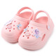 Disney Princess Elsa Children's Slippers Summer Girls' Crocs 2025 New Baby Garden Shoes Girls Baby Anti-Slip F2361 Orange Pink 18 cm 190