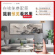 美优淳轻奢大气led灯客厅玄关装饰画富贵麋鹿正对门墙壁画走廊过道挂画 T12859 50*100（建议0.7-0.8米的墙面） 纹理油画布ps金框