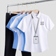 Beiluo professionelles Shirt Custom bedrucktes Logo Muster kurzärmelige Arbeitskleidung Sommer-Firmenunternehmen Business Commuter Work Kleidung