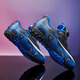 Tibetan American era children's football shoes boys breathable broken nails teenagers junior and middle school students lawn training anti-slip sneakers men 6199 black blue black red [15] Velcro 29