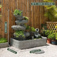 Outdoor garden rockery flowing water fountain ornaments top floor fish pond landscape villa courtyard entrance bonsai decoration 5010 rectangular pool 190x70x155 length, width and height