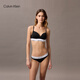 Calvin Klein underwear [Same Model Modern Gravity Band] Women's ck jacquard bikini briefs for women F3787AD 001-Space Black 1 M