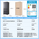 Haier 416 Little Red Flower Refrigerator 70cm wide French multi-door four-door 594mm ultra-thin zero-distance free embedded first-class energy efficiency dual-frequency air-cooled frost-free household refrigerator 416 liters ultra-thin zero-embedded + mother and baby three-speed temperature change + black gold purification