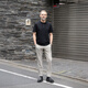 Care of Lord 丨 Sonic 丨 Summer des hommes à manches courtes à manches courtes Henry Polo Business T-shirt 098601 Midnight Blue L