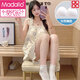 El camisón modal viene con una almohadilla en el pecho en verano, pijama de seda de seda de hielo fría, pijama de verano, dulce y linda ropa para el hogar, primavera y otoño 3888 [almohadilla de cofre no removible] M [75-100Jin [Jin iguala 0.5 kg]]]