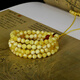 Famous Amber Family Natural Beeswax Rosary Beads Unoptimized Amber 108 Buddha Beads White Flower Wax Amber Bracelet Authentic Birthday Gift