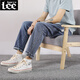 Lee DPRRE Summer Fatty Big Size Jeans Jeans Thin Elastic and Fat Plass Loak Fashion Brand Маленькие ноги гаремы Мужчины 9903 светло-голубой девять очков, высокий человек, не подходящий 32