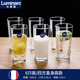 Französische Bug und Pfeil Haushalt Glasbecher Hitzeresistente transparentes Wasserbecher Brauen Sie Tee Tasse Trinkwasser Tasse Hospitality Grüne Tee Tasse Milch Tasse LB Short 6 Pack 200ml-13791/