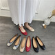 Sofea sommer boge flache schuhe vielseitige leichte mundschuhe schwangere Frauen Ballettschuhe J683-4 Aprikose Farbe 35