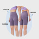 Mantenga los pantalones cortos de yoga para mujeres deportistas y fitness de la cintura alta de la cintura con la protección solar fría sin talla de 4 puntos Iris Purple