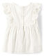 GYMBOReeGymboree Girls and Toddlers Short Sleeve Linen Top, Pure White Pure White 4T