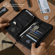 Oce Gear Crossbody Passport Clip RFID Antift Brushing Travel Id Sac Sac de passeport à l'étal