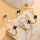 Jinyangyi K gold European and American gold bracelets without fading zircon diamond niche design simple bracelet bracelet 9928-Gold