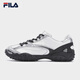 斐乐（FILA）【杨幂同款】女鞋芭蕾2老爹鞋2025夏季新款跳跳德训休闲运动鞋 星白/太空银-GS 37.5