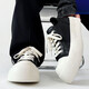 Bonaling Derby-Schuhe Herren-Mickey-Schuhe von Herren-Mickey mit erhöhten minimalistischen High Street Dicke Sohle erhöhte Pendelverkehrs- und vielseitige klassische Schuhe mit Big-Toe-Schuhen-gleicher Stil wie Prominente [42]