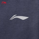 李宁（LI-NING）卫裤男子秋季新款运动裤纯色百搭舒适简约宽松休闲跑步健身长裤 (经典LOGO)健身直筒蓝AKLV727-4 2XL