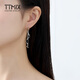 TTMIX long tassel platinum earrings for women pt950 elegant and romantic platinum ear hooks for girlfriend, ready stock 4.5-4.7g