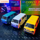 Shantoulin Village 116 remote control truck real tool van model drift racing children's toy car throttle ratio Remote control truck with car white cabin standard set