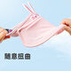 European children's sun protection hat girls hat sun hat summer UV baby hat big hat empty top sun hat B1477 pink rabbit sun protection hat