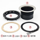 Becbas food waste disposer head drain accessories 110114mm adapted to GE 110 main body + locking ring + gasket