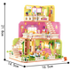 
Zhegao Warm Home Building Blocks Mengle Mall Street View Series Men and Girls Puzzle Assembly New Year Festival Gifts Dog Warm House (1048 Grains)