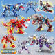 Lego compatible dinosaur mecha toy boy assembled building block puzzle 6 to 12 years old 8 double-change puzzle mechanical explosion dragon-Dinosaur 687 particles