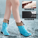 HUILI HUILI ROUNIQUE CHAISSOIRES MIDE CALL CALL Bottes de pluie Corée Spring et automne Automne Chaussures de colle à l'eau pour femmes Chaussures d'eau courte à l'usure Ressembles de bottes d'eau 523 kaki (seule couche) 37