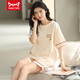 Cat Man (Miiow) Pure Cotton Pajama для женщин для летних шорт Shorts Thin Situe Student Full Cotton Summer Casual Home Set Set Champagne A9856 Shorts M (80-100JIN [JIN равно 0,5 кг])