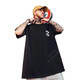 Rongxitu (RONGXITU) national trend short-sleeved T-shirt men loose large size red good luck trend new Chinese style 733 black 3XL (140-160Jin [Jin equals 0.5 kg])