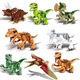 
Ha Fanyou is compatible with Lego ZIMO building blocks ZM319 Jurassic dinosaur building blocks Tyrannosaurus rex Double spine dragon pierced dragon heavy claw dragon 684 new skin dinosaur 8 models + 8 characters