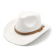 XINBUCKS Western Cowboy Hat Top Hat Men and Women European and American British Style Knight Hat Sun Hat Jazz Hat Ethnic Style Brown (Unisex) 57-58cm