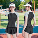
Shengyi Sports Set Women's Running Speed ​​Dry Clothes Badminton Suit Yoga Casual Track and Field Set Summer Fitness Suit Morning Running Color Block Short Sleeve + Sports Shorts XL (115-130Jin[Jin equals 0.5 kg])