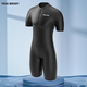 TOIXI BRORY one-piece swimsuit men's suit professional quick-drying short-sleeved outdoor sports sunscreen jellyfish diving swimsuit comfortable and breathable black non-slip rubber band L recommended weight 116-130Jin Jin equals 0.5 kg