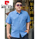 皮尔卡丹短袖大码衬衫男加肥加大号男士棉衬衣宽松薄印花大码男装半袖肥佬 旗舰官方-5155灰绿 5XL (建议195-220斤) 卡码拍大一