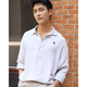 ABERCROMBIE & FITCH男装25春夏新款经典小麋鹿老钱风亚麻混纺长袖衬衫KI125-5180 白色 XL (180/116A)