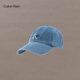 Calvin KleinJeans men and women simple ck embroidered letters trendy retro curved veil denim baseball hat gift HX0278 458-Denim Blue One Size OS