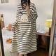 
Xianxiu Spring and Autumn New Sweet Large Size Over-Knee Long Sleeve Night Dress Home Clothing 16863 Cute Three-eyed Cute B 170 M (suitable for 80-100 Jin [Jin equals 0.5 kg])