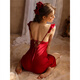 
JTTCAC Japanese sexy pajamas women pure erotic silk spring and summer suspender nightgown summer nightgown high-end new summer style 6629 two-piece set rose red M