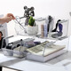 [Good office helper] A4 storage box basket desktop transparent acrylic books document paper book makeup 4876 4877 4878 one each PET high transparency
