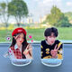 
Car photo shaking car ornaments couple pet acrylic shaking head custom avatar DIY inside a car cartoon 687 models [transparent vertical ornaments]