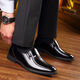 
Red Dragonfly (RED DRAGONFLY) Autumn 00% Cowhide Dragonfly Brand Men's Leather Shoes Men's Real Leather Soft Sole Business Clothing Casual Shoes Middle-aged and Elderly Dad QT9922 Black 37