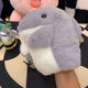 Niedliche Haifischhandpuppen -Plüsch -Spielzeugpuppe ist eine Haifischhandschuhpuppe süßer offener Mund kleiner Haifischhandpuppen -Geschenk grau: Kleine Haifischhandpuppe [Mund kann sich bewegen]