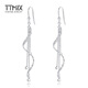 TTMIX long tassel platinum earrings for women pt950 elegant and romantic platinum ear hooks for girlfriend, ready stock 4.5-4.7g