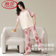 浪莎（LangSha）2025新款睡衣女夏季纯棉短袖长裤卡通可爱薄款夏天家居服套装 684B 小黑熊 M (建议身高155-162cm，建议体