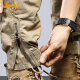 Jeep (Jeep) Pantalones casuales para hombres Pantalones de trabajo de múltiples pies de remolque de hielo de verano Pantalones 679 caqui 32